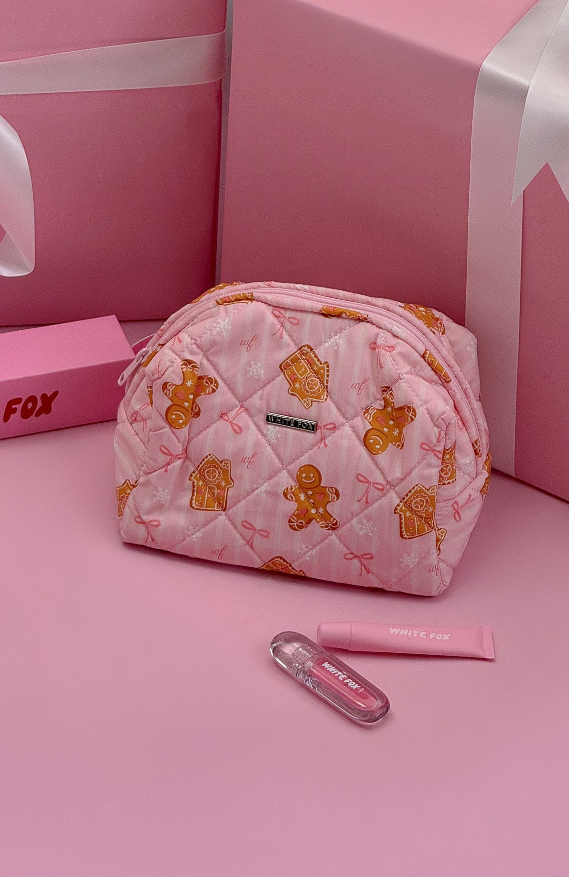 FOXY ホワイトレザー バニティケース FOXY ホワイトレザー バニティケース FOXY ホワイトレザー バニティ