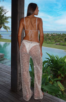 Horizon Sequin Pants Coconut