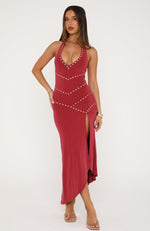 raspberry midi dress Hot To Handle Midi Dress Raspberry