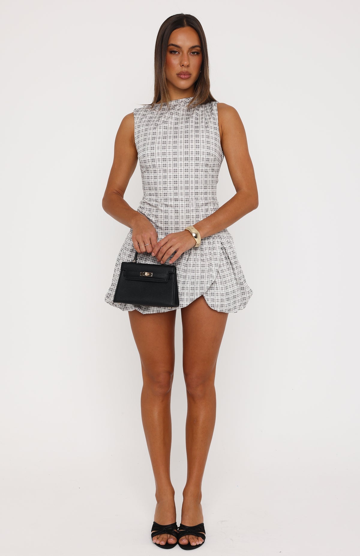 I Got You Love Mini Dress Darling Grey Check | White Fox Boutique US I Got You Love Mini Dress Darling Grey Check | White Fox Boutique US
