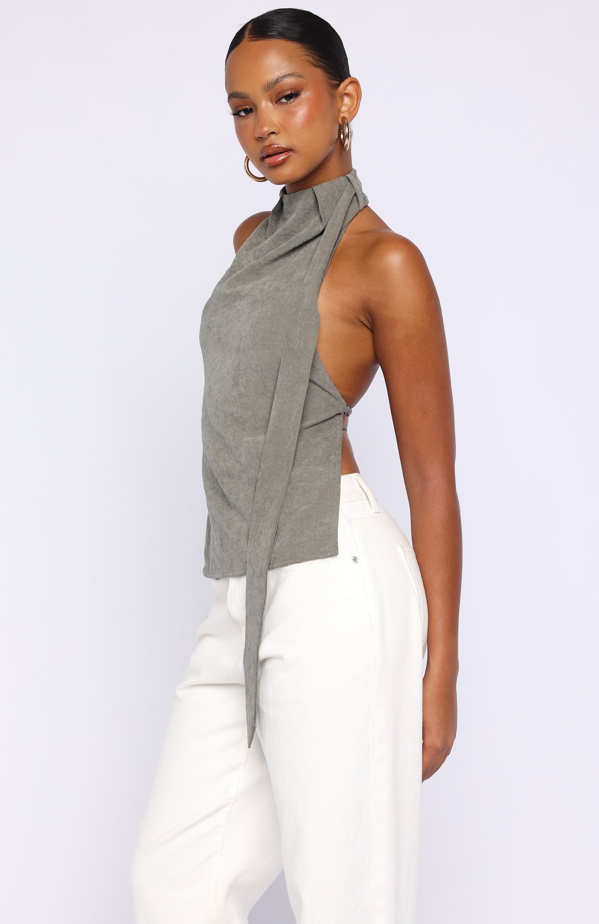 I'll Always Be Yours Halter Top Petrol | White Fox Boutique US