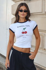 It's Golden Hour Baby Tee White