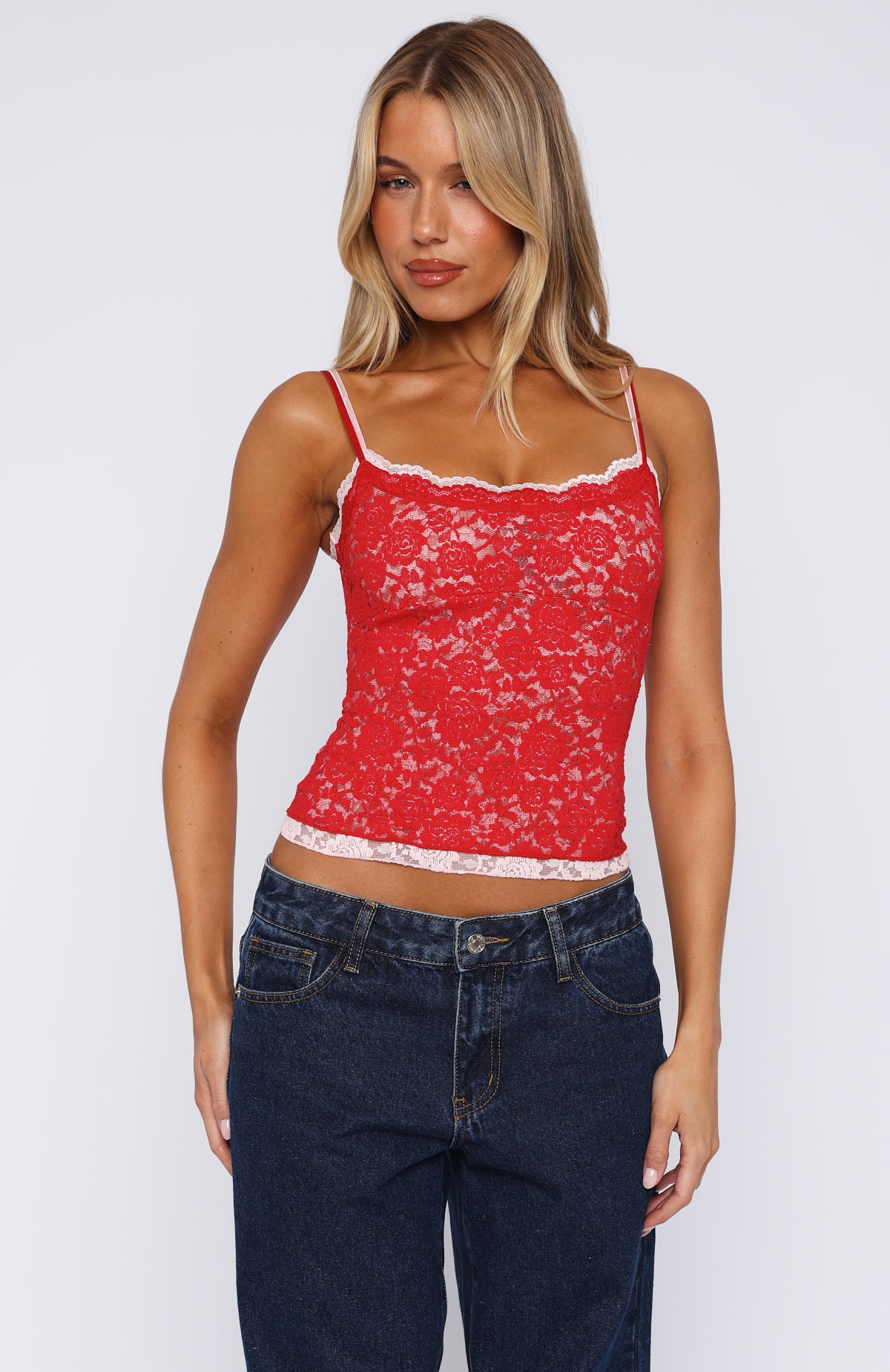 Sold Out: S framed lace tops / the red thread