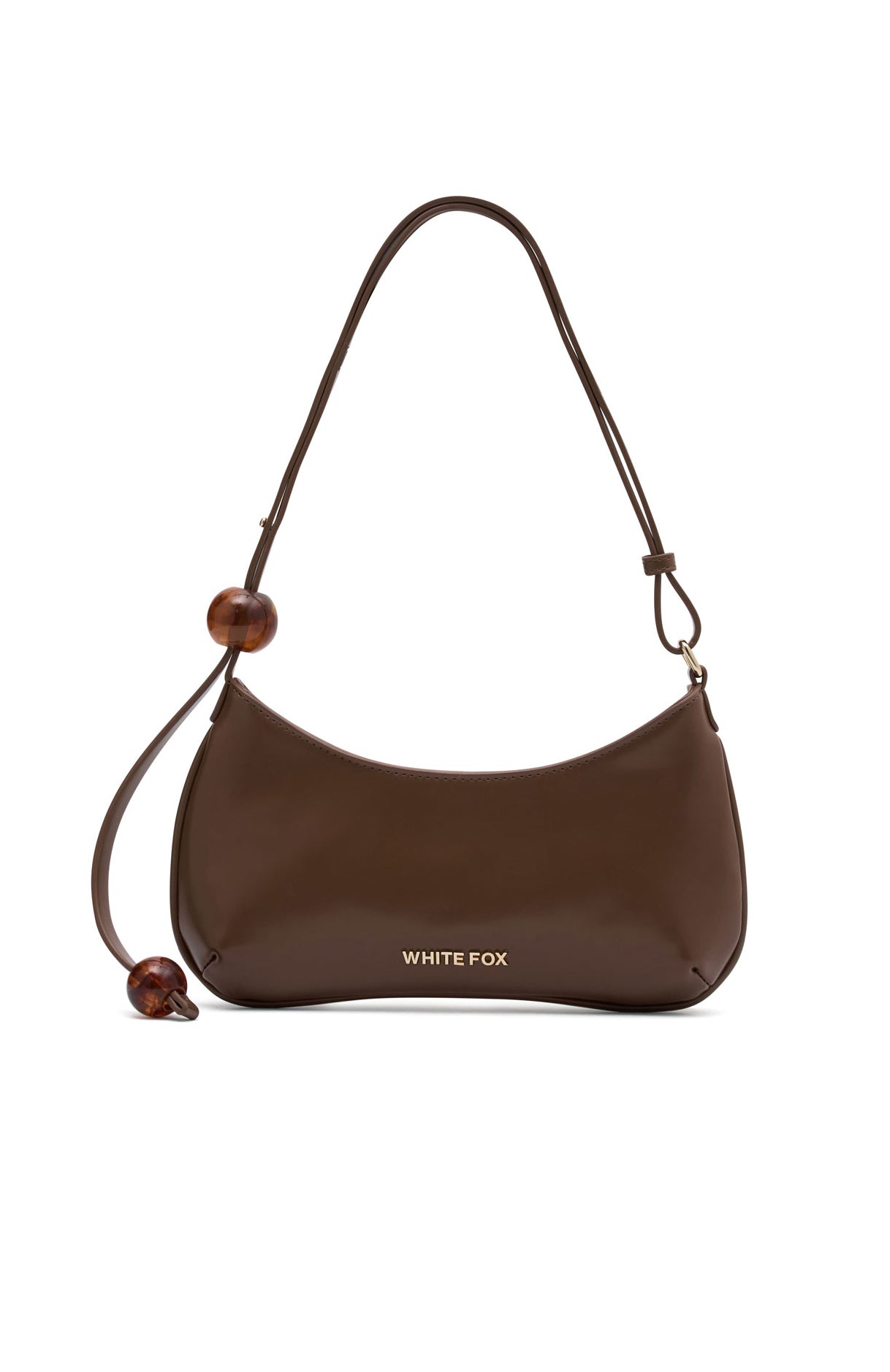 Lotus Shoulder Bag Chocolate PU | White Fox Boutique US