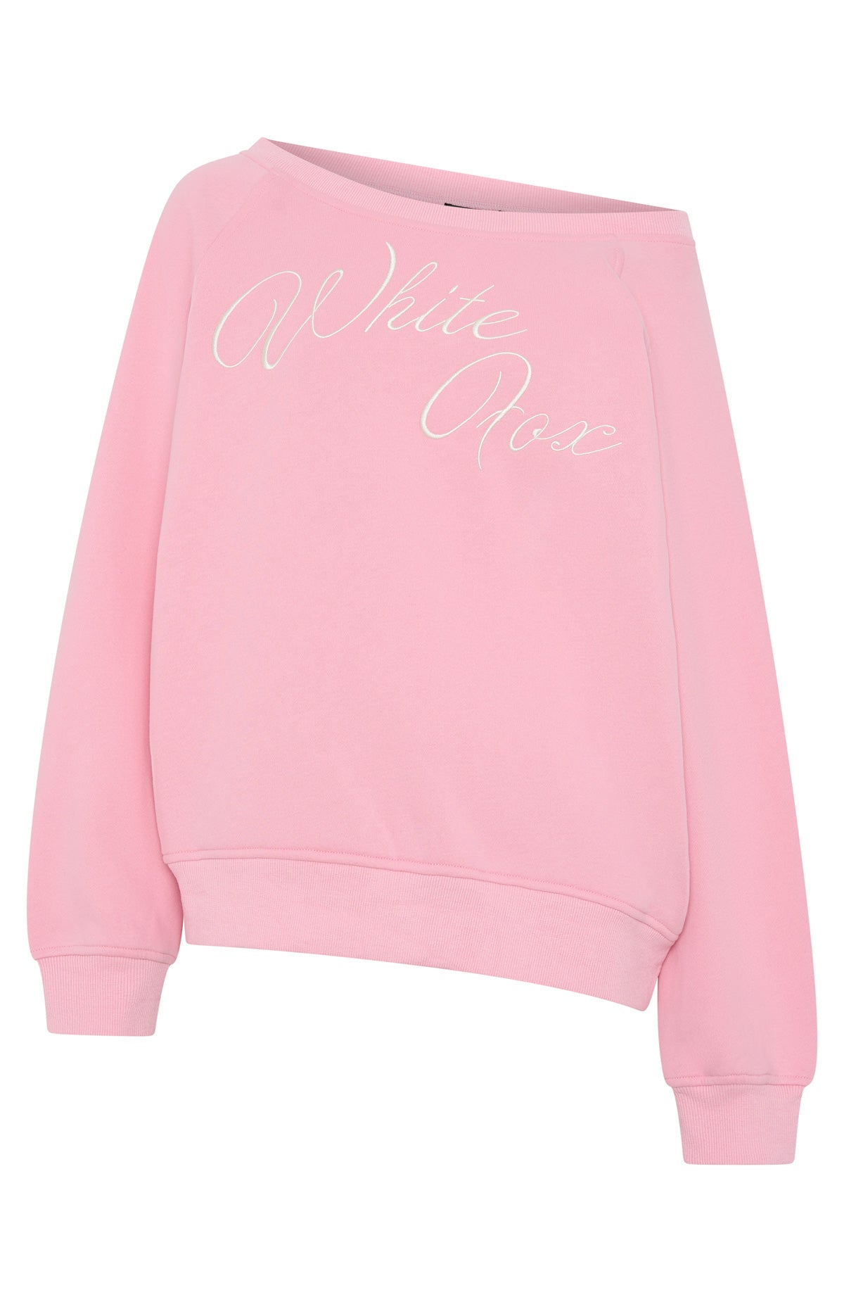 Lucky Thirteen Elsa Off Shoulder Sweater Candy Pink | White Fox