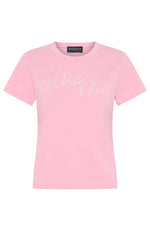 Lucky Thirteen Elsa Relaxed Baby Tee Candy Pink