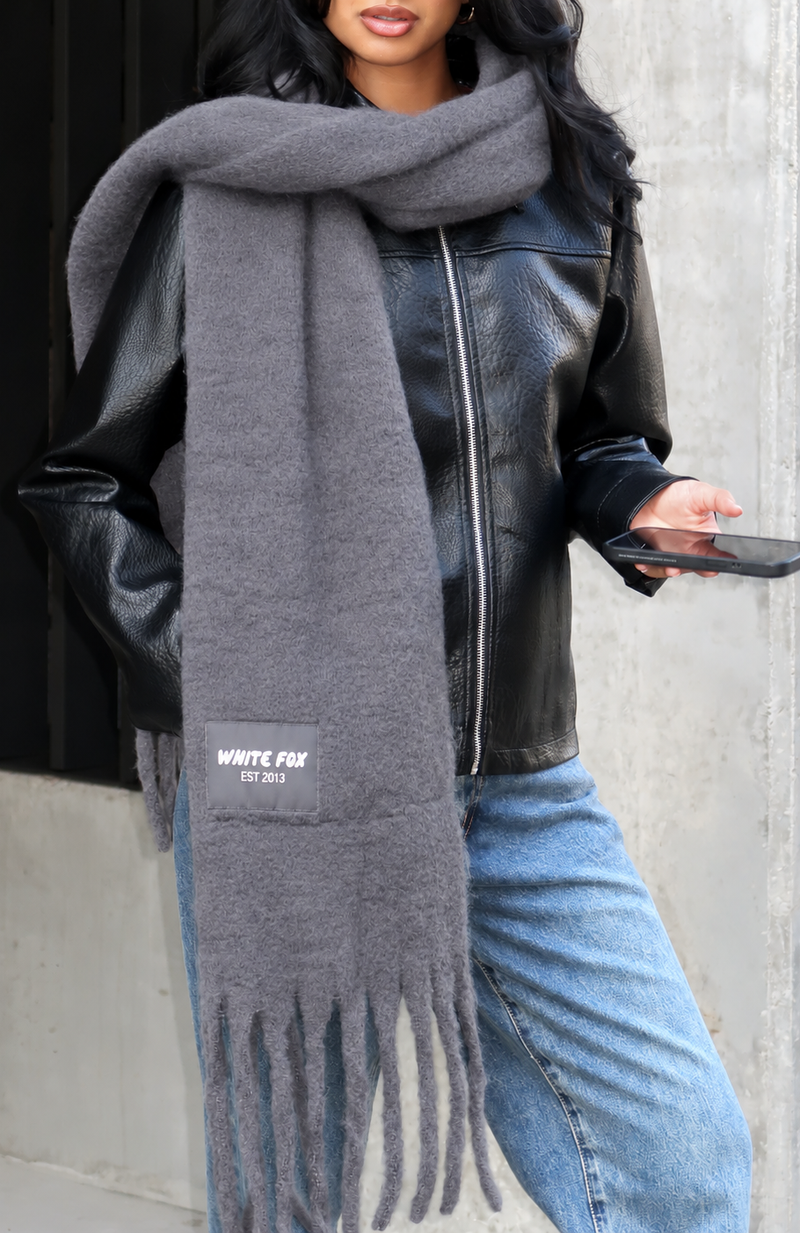 Luna Scarf Charcoal