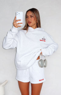 Capsule 9 Star Of The Moment Oversized Hoodie Burgundy