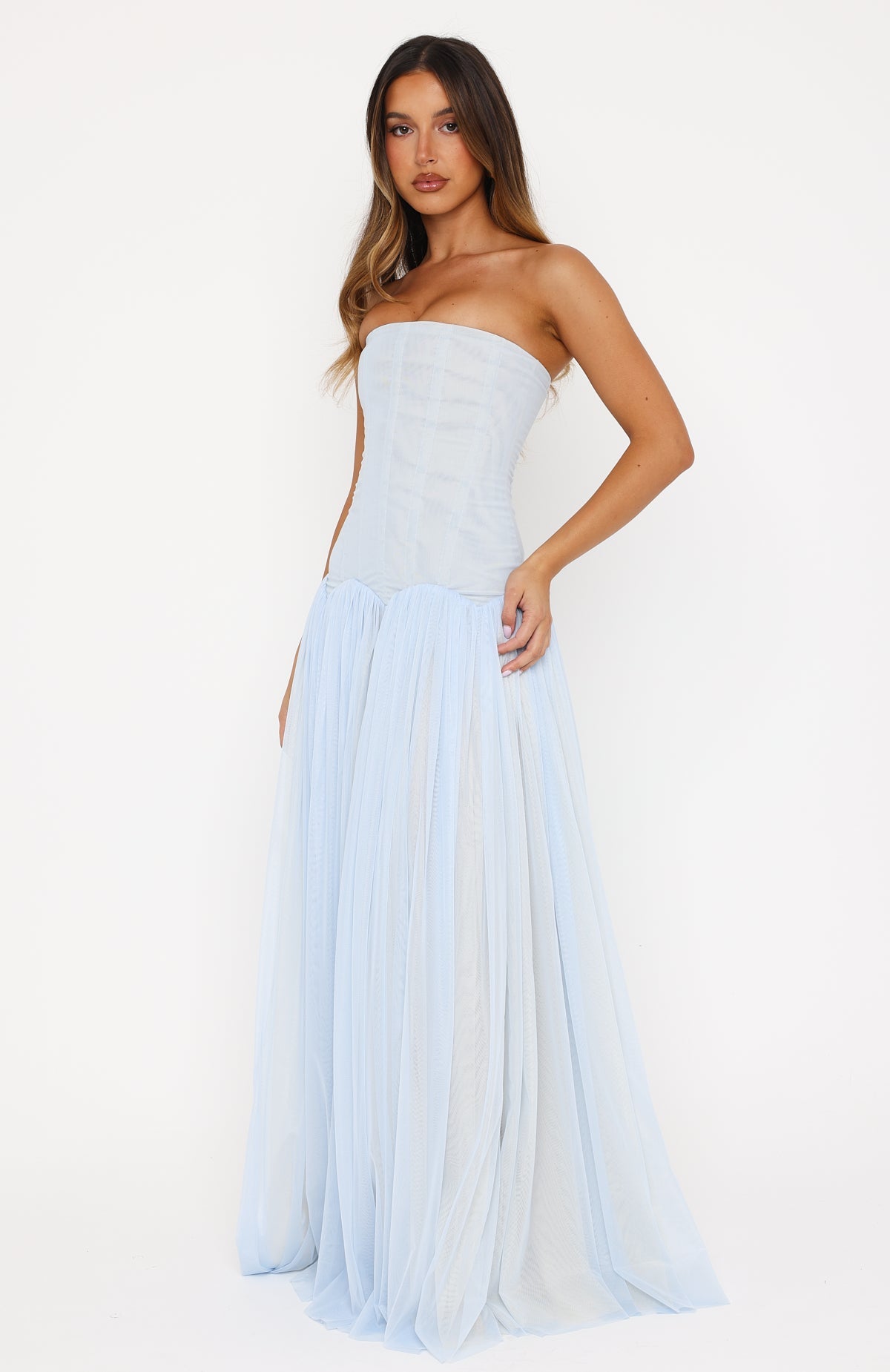 white fox blue dress Magic Muse Maxi Baby XXS Size:UK S Fuschia Pink Pageant Prom SP26-W-125 Midi dress AS SEEN ON