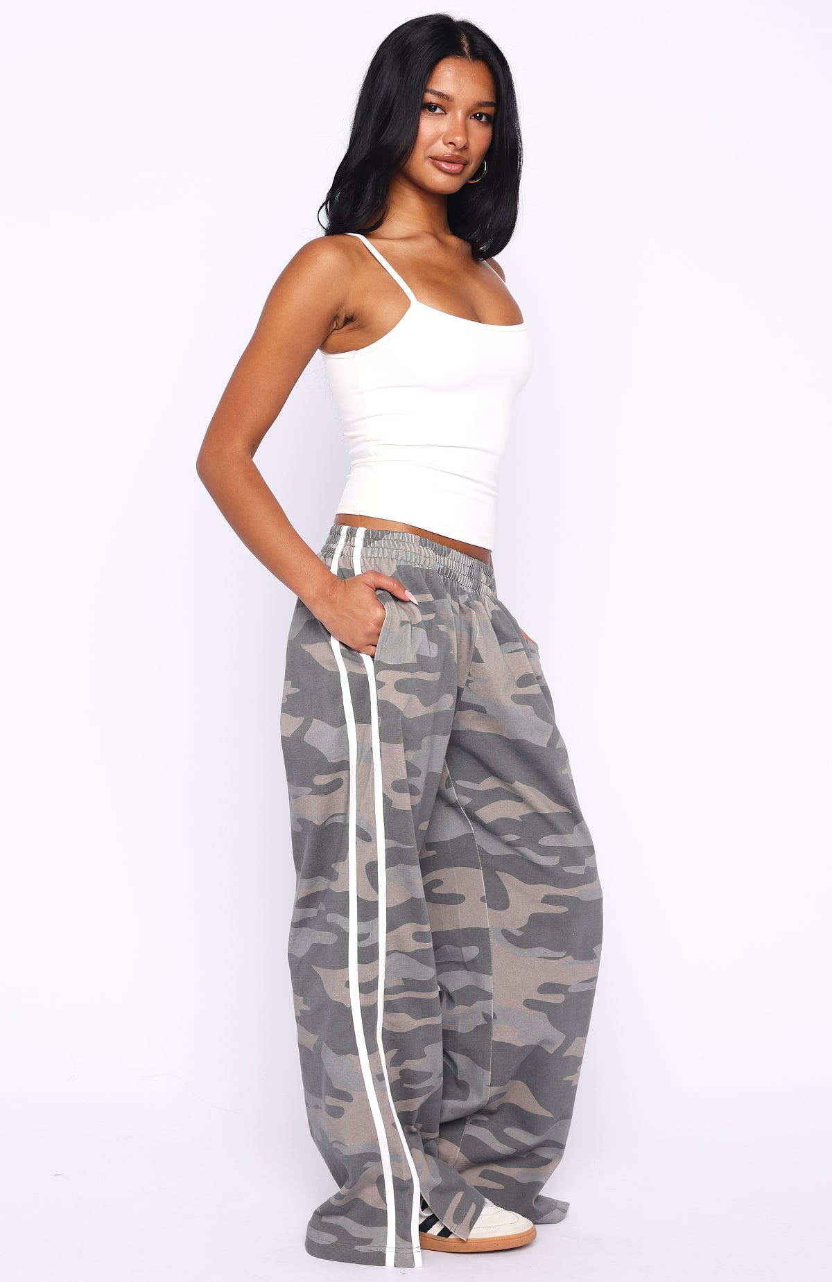 Make Me Promises Pants Camo Print | White Fox Boutique US