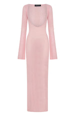 Malta Mermaids Long Sleeve Maxi Dress Blush Pink | White Fox Boutique US Malta Mermaids Long Sleeve Maxi Dress Blush Pink | White Fox Boutique US