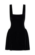 foxiedox velvet embroidered mini dress Wivika strapless velvet faux-fur mini dress, S / Red main image 1