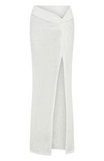 Moonlit Dream Maxi Skirt White
