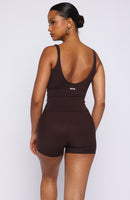 More To You Active Tank Dark Chocolate