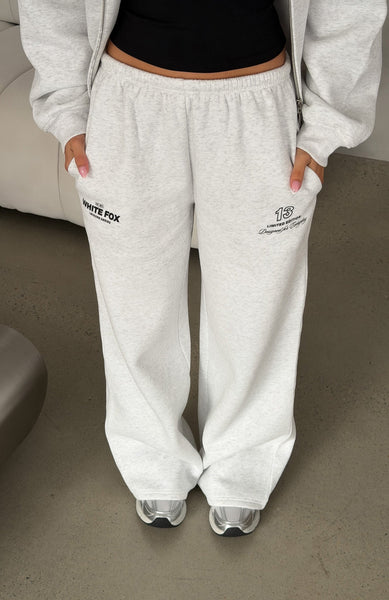 Never Missed Wide Leg Sweatpants Grey Marle | White Fox Boutique US