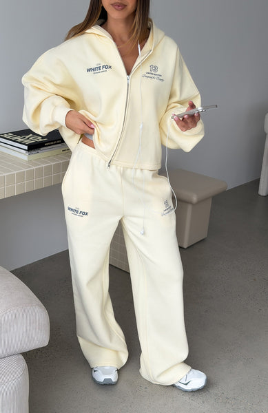 Never Missed Wide Leg Sweatpants Butter | White Fox Boutique US