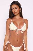 Noosa Bikini Top Lemoncello Stripe