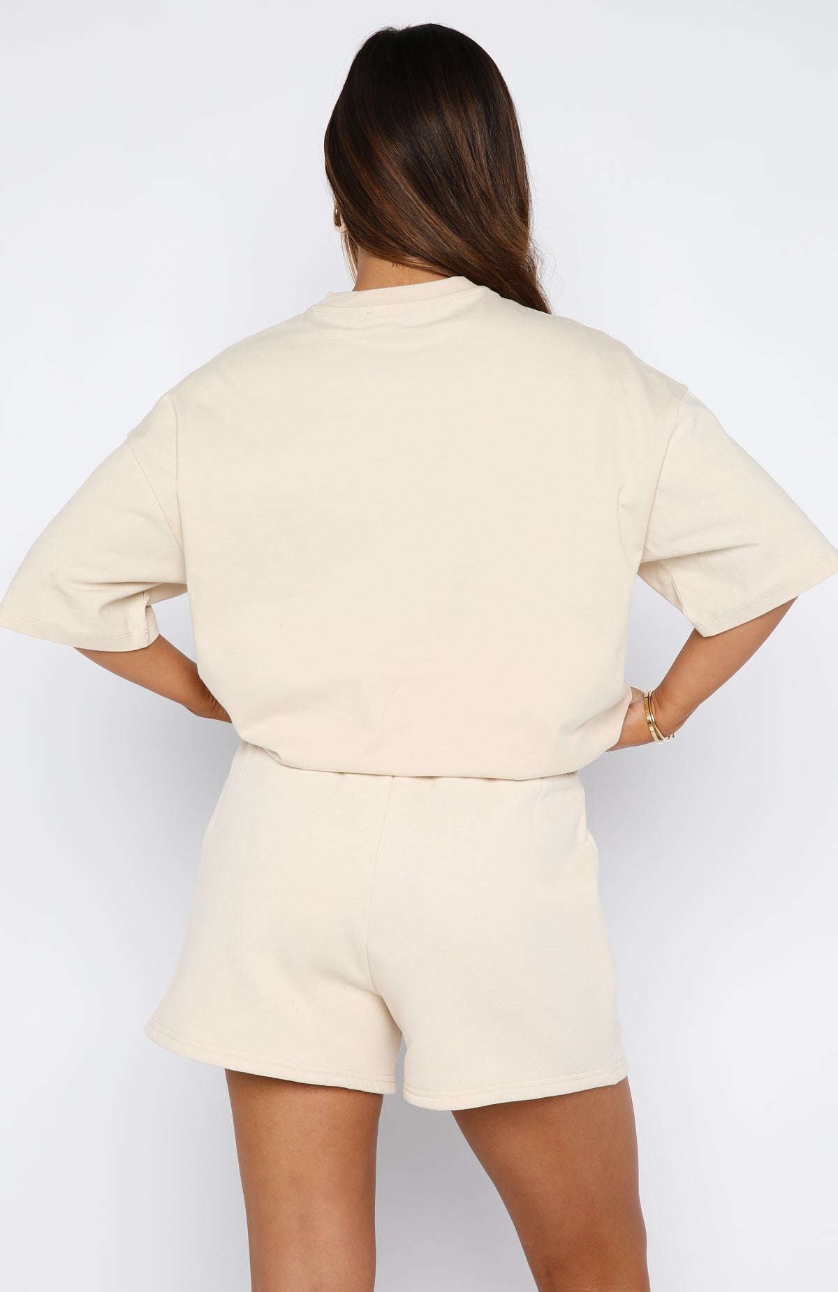 Offstage Lounge Shorts Pebble | White Fox Boutique US