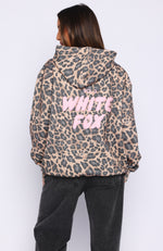 Offstage Printed Oversized Hoodie Dark Leopard | White Fox Boutique US
