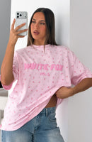 Offstage Printed Oversized Tee Posy Ditsy