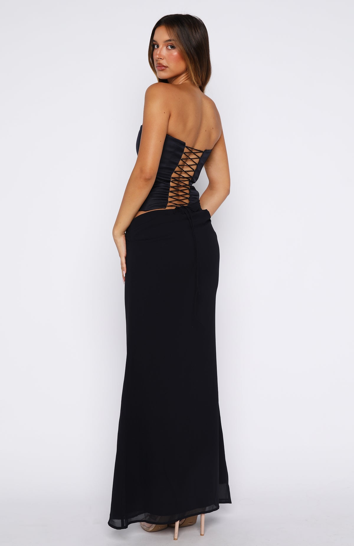 midi dress velvet Faherty Black Stretch Silk Velvet Riley Midi Dress Black / S main image 1