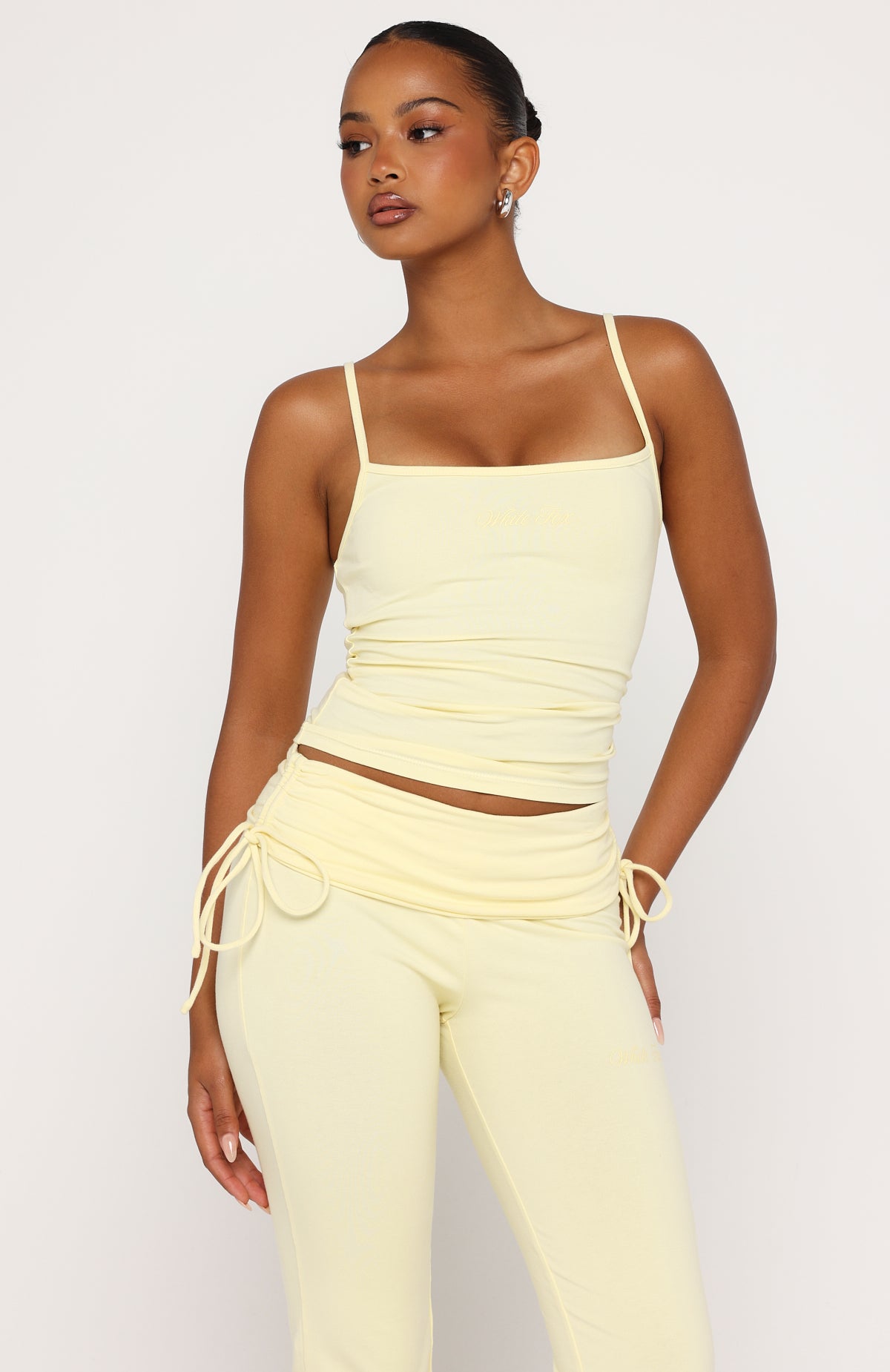 Pretty Vibes Singlet Lemon | White Fox Boutique US