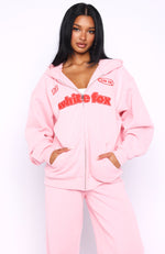 Ready To Go Zip Front Hoodie Pink | White Fox Boutique US