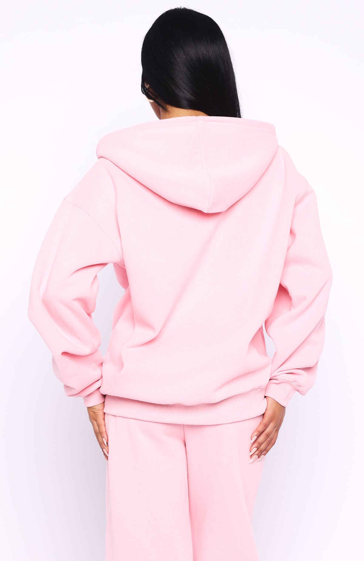 Ready To Go Zip Front Hoodie Pink | White Fox Boutique US