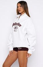 Release 15 Amari Quarter Zip Sweater Grey Marle | White Fox
