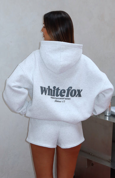 White Fox Boutique Release 15 Kiana Oversized Hoodie Grey Marle