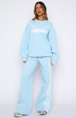 Release 15 Janie Oversized Drop Shoulder Sweater Blue | White Fox