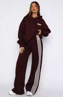 Release 15 Asalia Wide Leg Sweatpants Plum