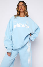 Release 15 Janie Oversized Drop Shoulder Sweater Blue | White Fox
