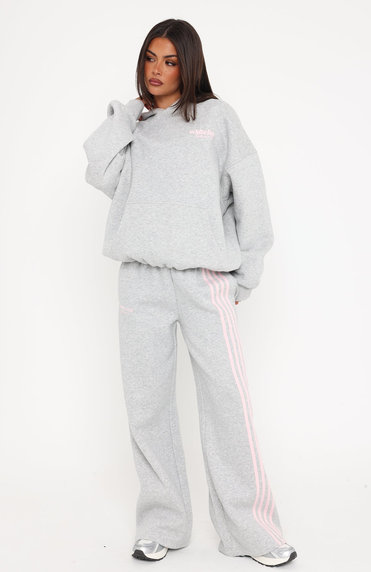 Release 15 Kiana Oversized Hoodie Dark Grey Marle | White Fox