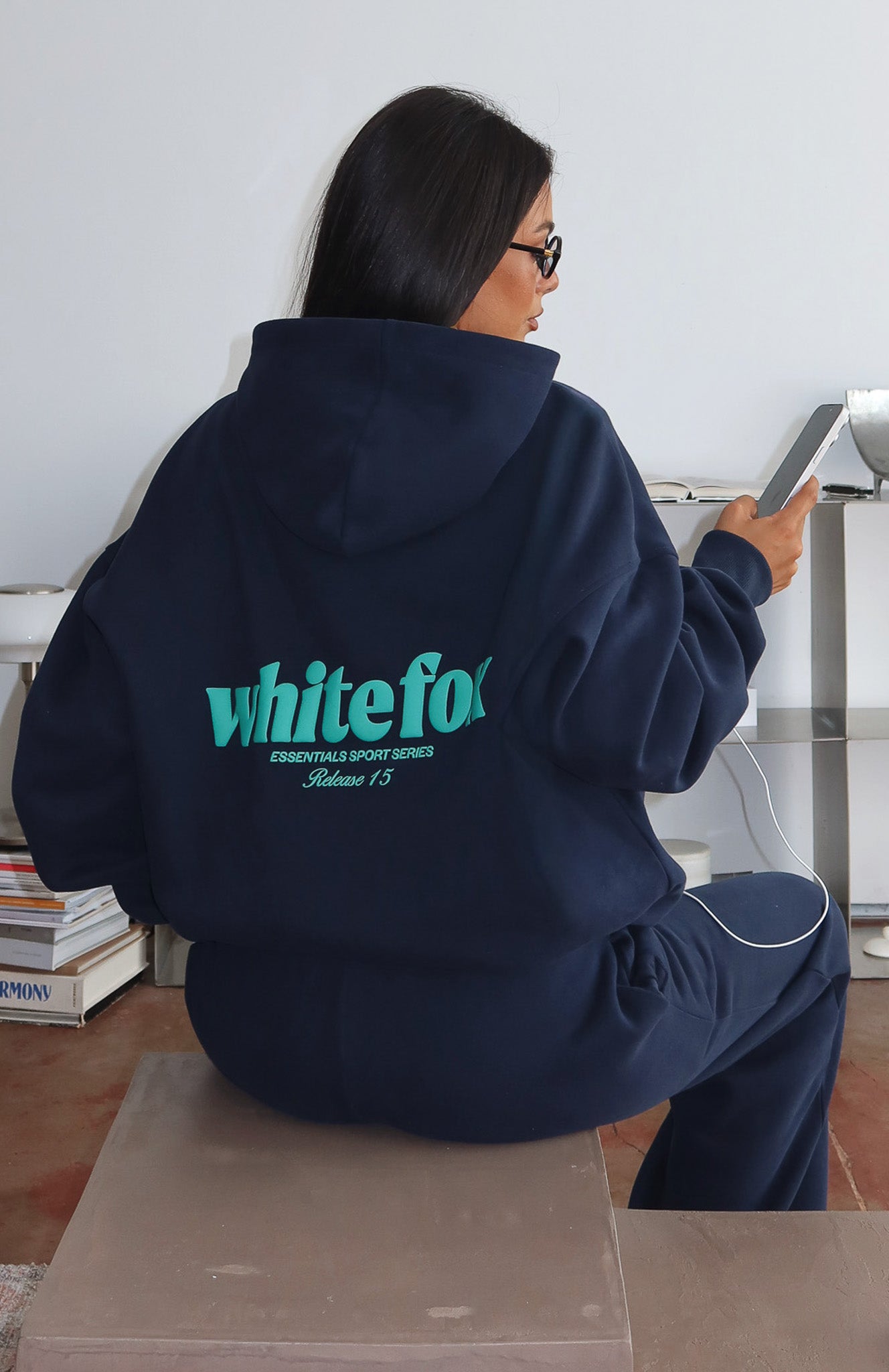 Release 15 Kiana Oversized Hoodie Navy | White Fox Boutique US