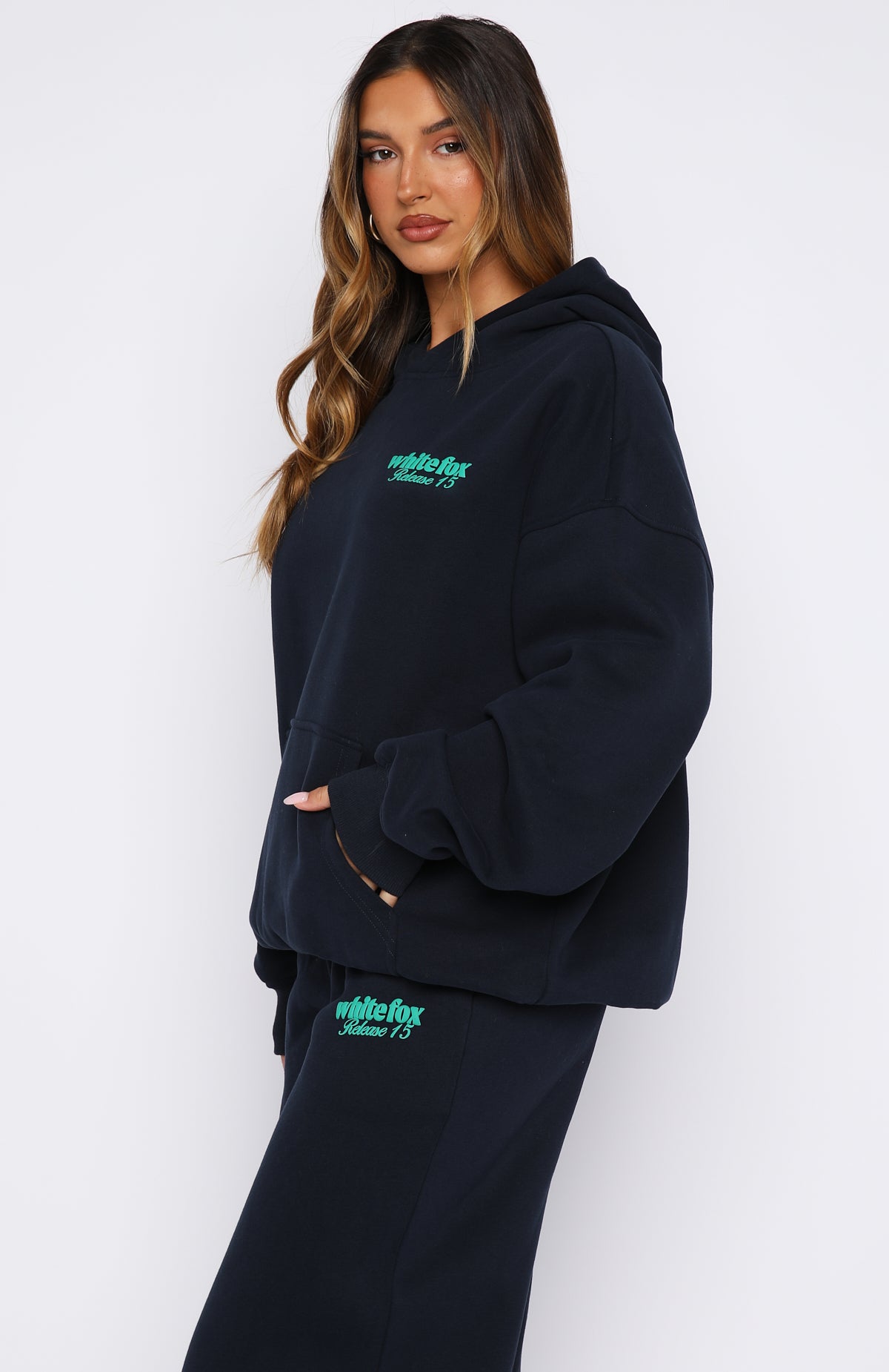 Release 15 Kiana Oversized Hoodie Navy | White Fox Boutique US