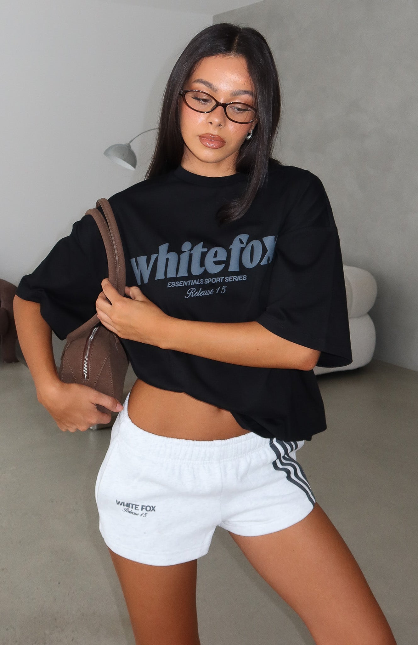 Release 15 Kiana Oversized Hoodie Black | White Fox Boutique US