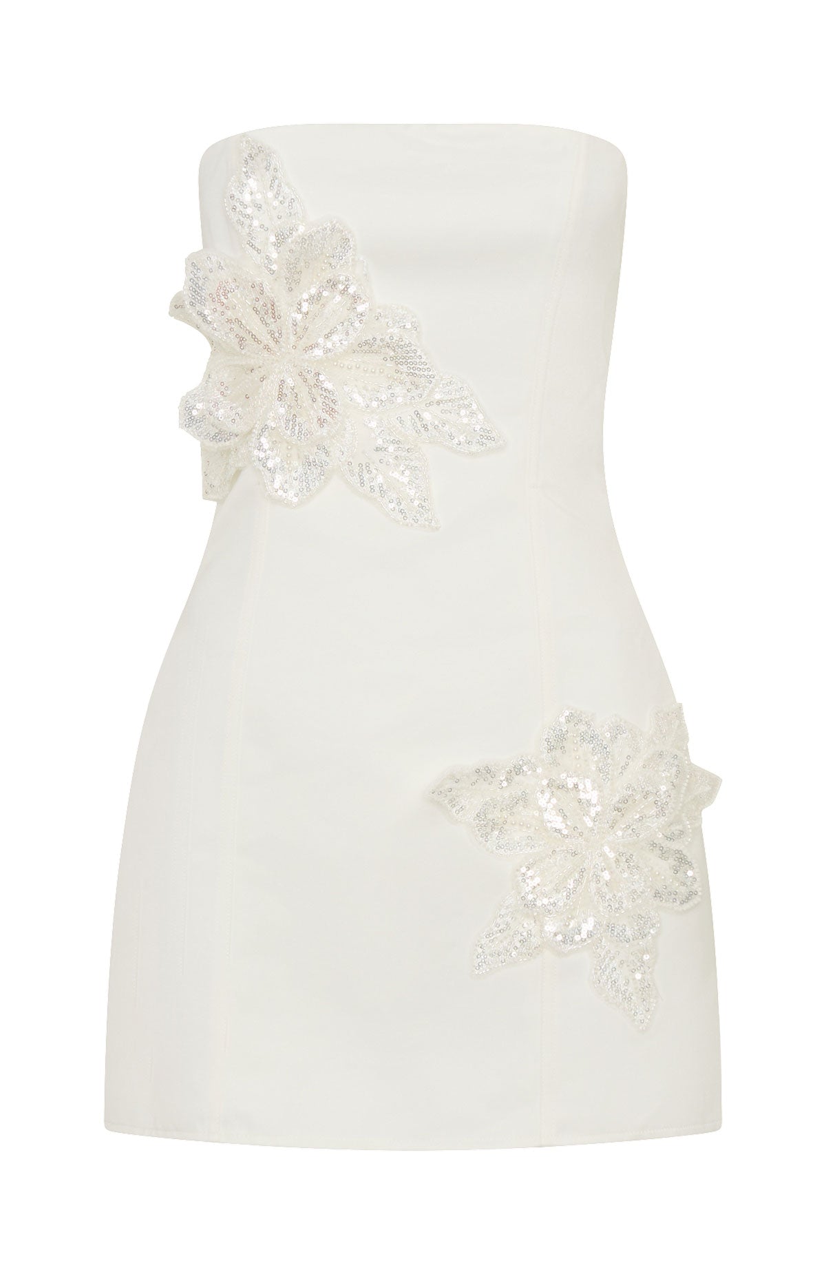 white christmas dresses Portia and Scarlett Strapless Lace Homecoming Dress PS24024 main image 0