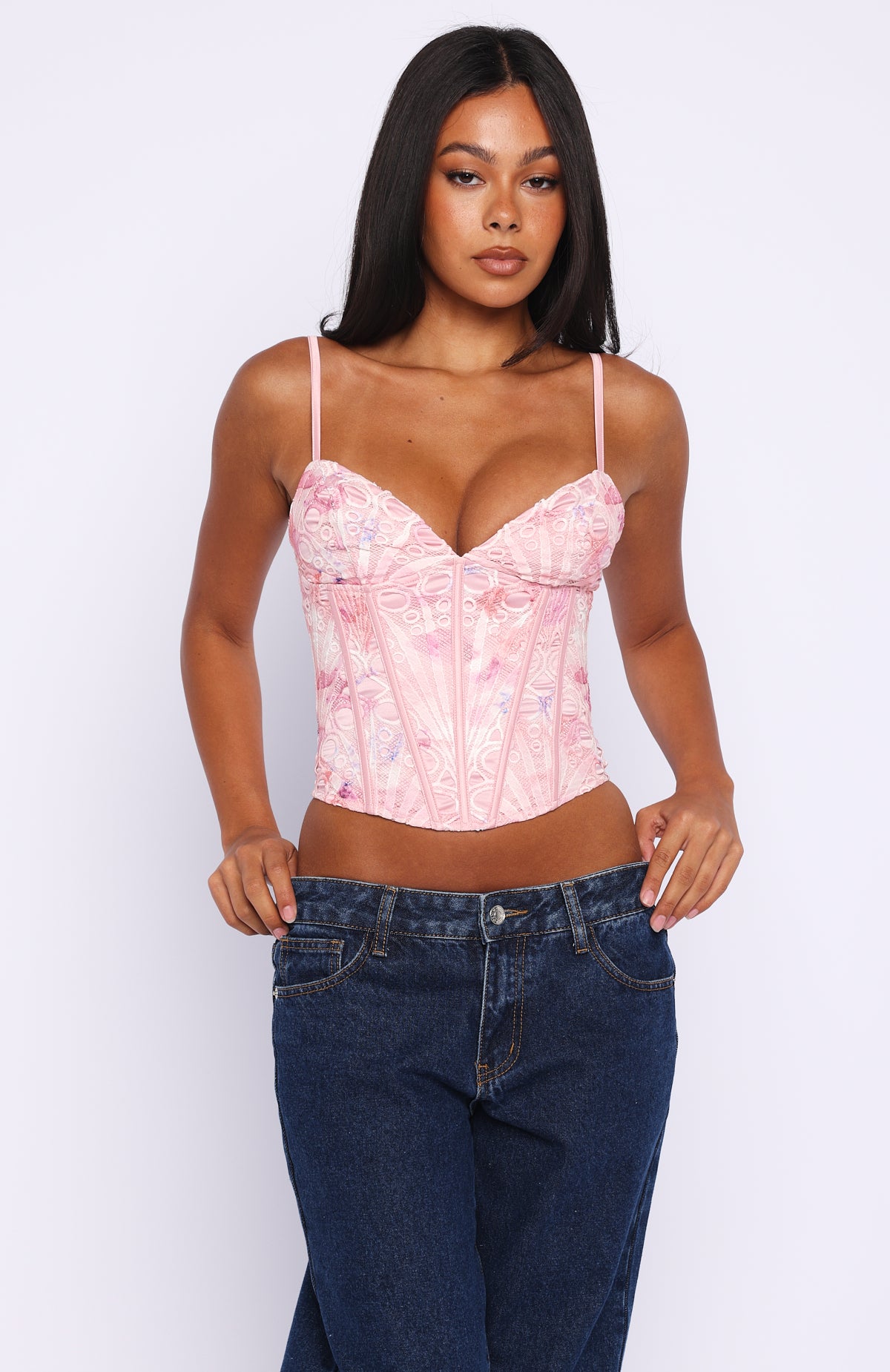 Resort Getaway Bustier Pink | White Fox Boutique US
