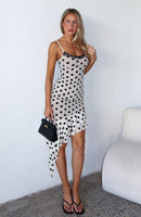 Ritz And Romance Midi Dress Cream Polka Dot