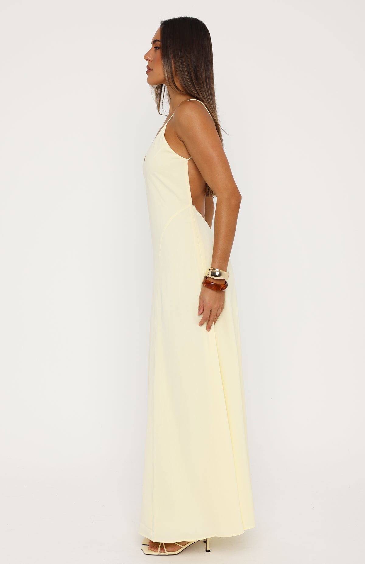 So Lovely Maxi Dress Lemon | White Fox Boutique US