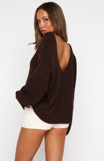 Softer Love Knit Sweater Chocolate