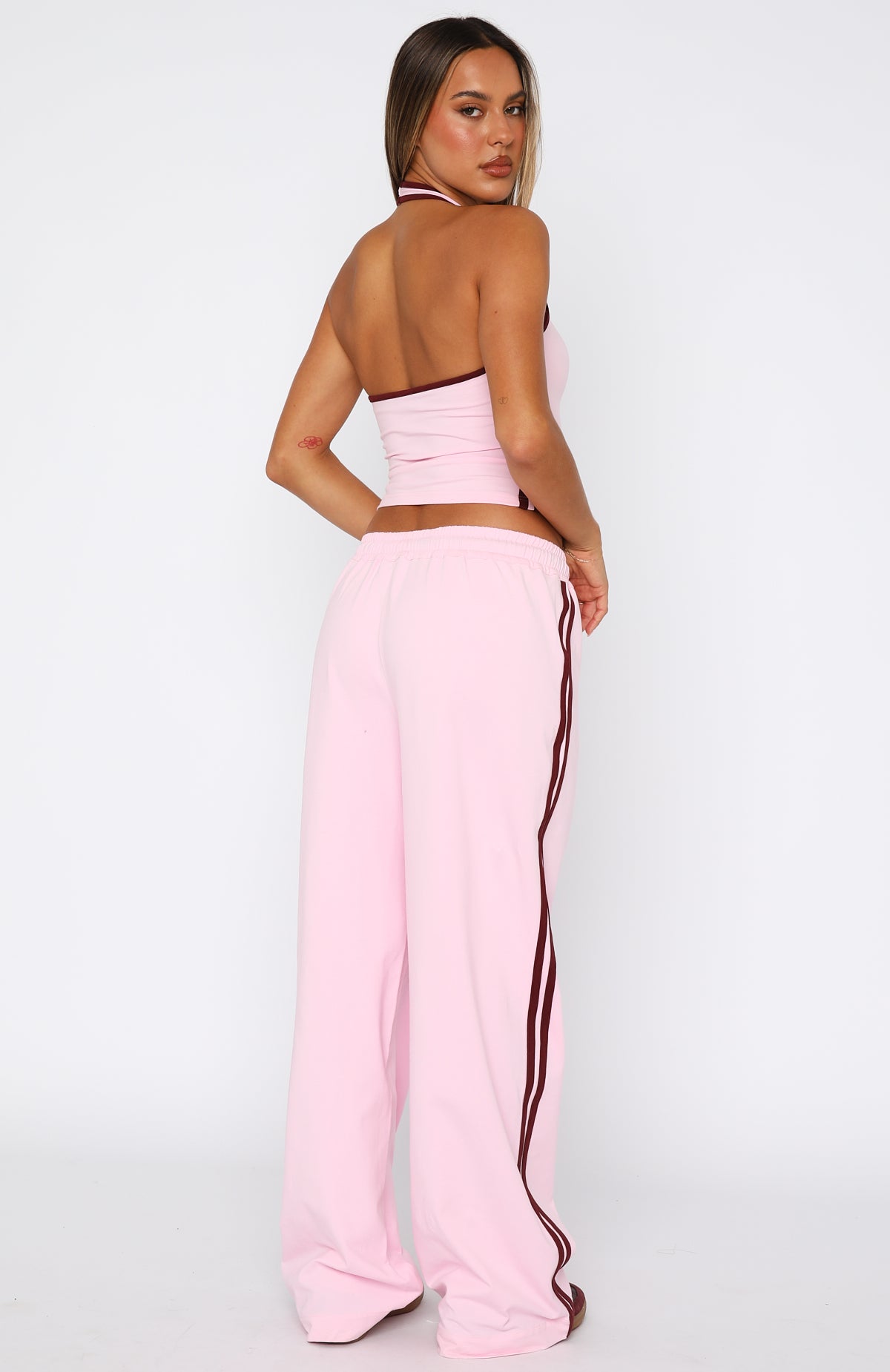 Star Of The Night Track Pants Pink | White Fox Boutique US