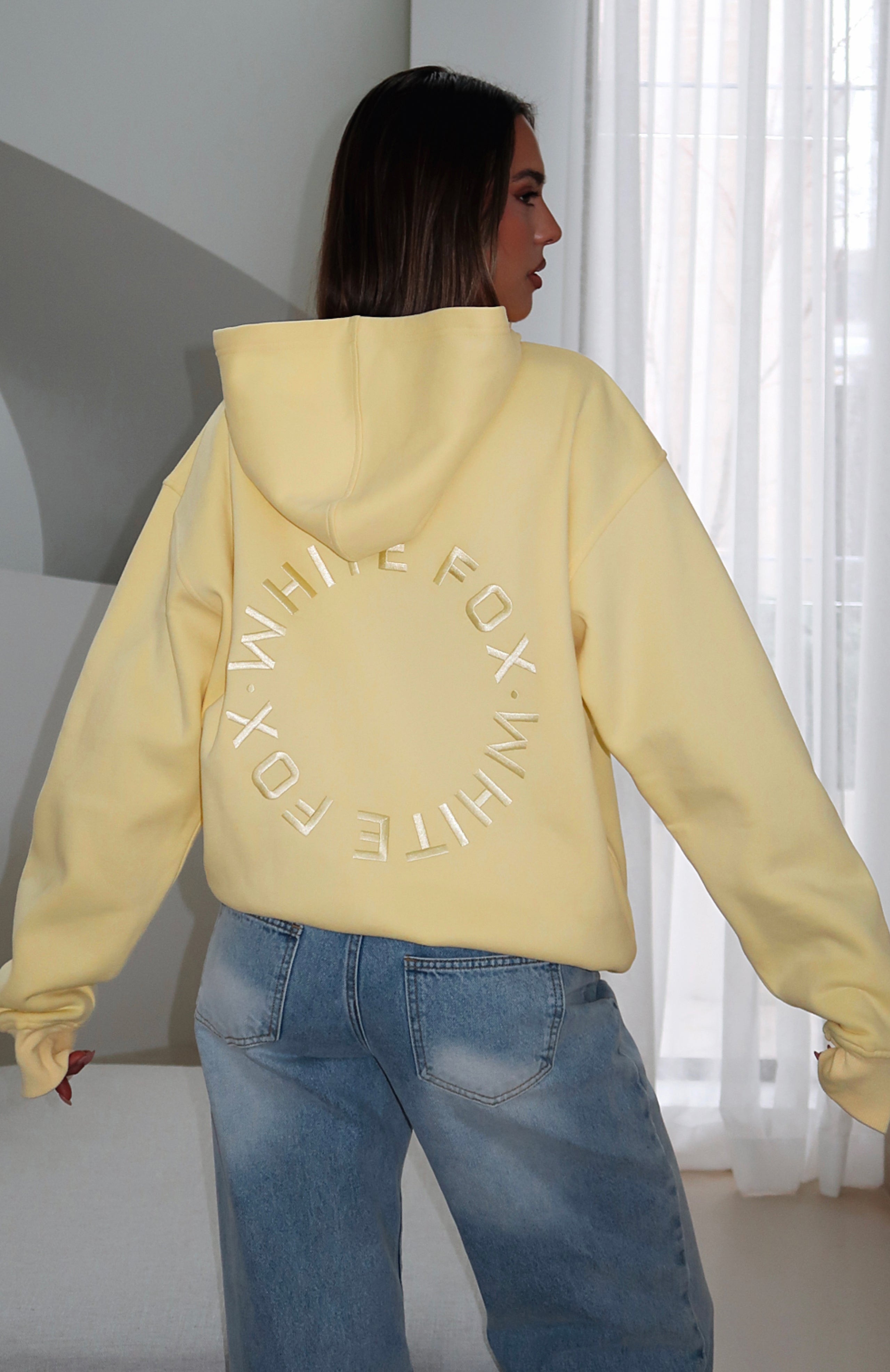 Stay Lifted Oversized Hoodie Lemon | White Fox Boutique US