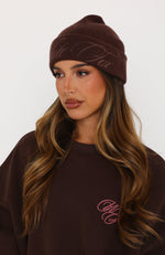 Studio 17 Agnes Beanie Chocolate | White Fox Boutique US