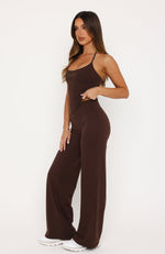 Studio 17 Lila Wide Leg Pants Chocolate | White Fox Boutique US