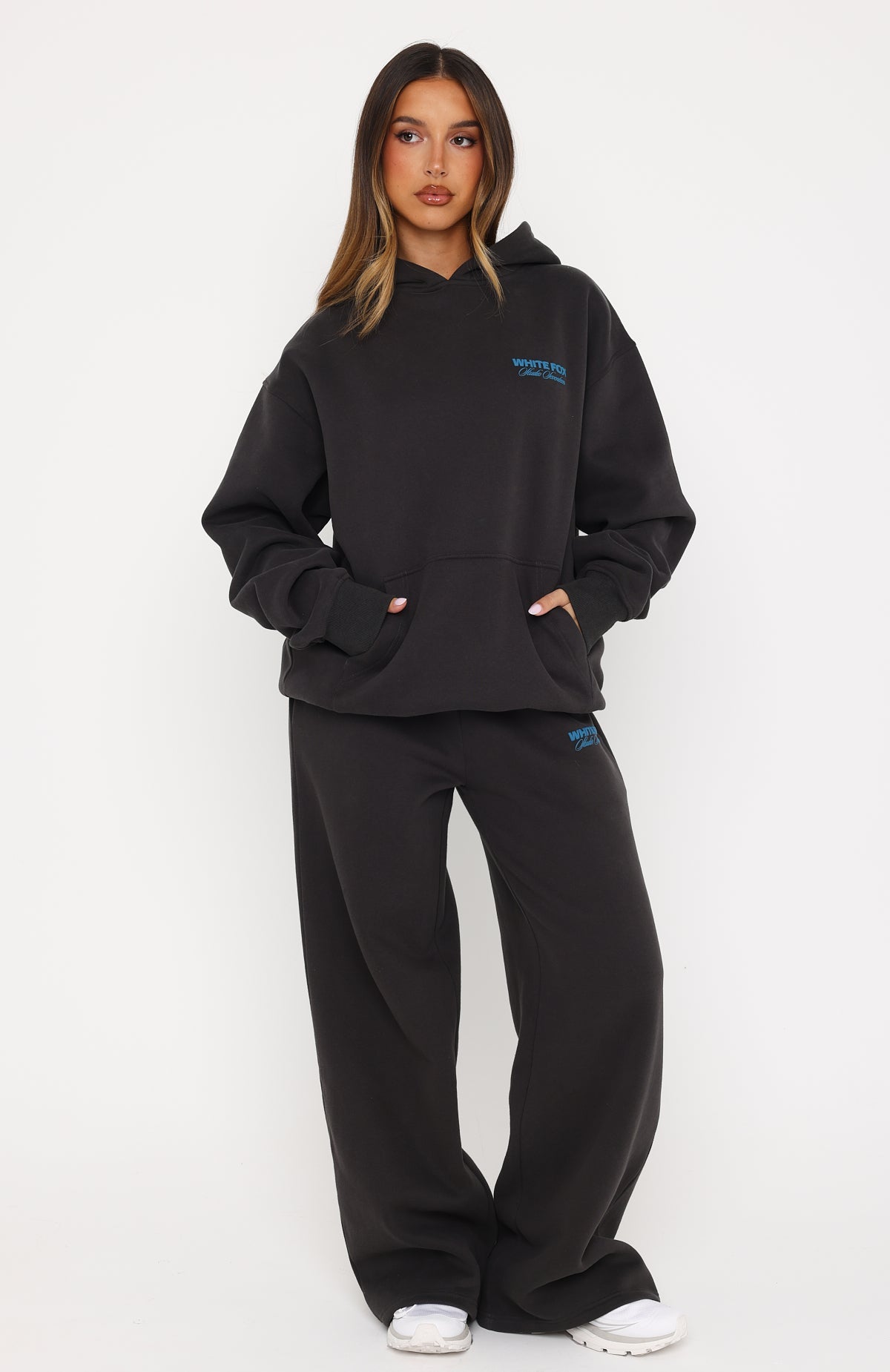 Studio 17 Tallulah Oversized Hoodie Charcoal | White Fox Boutique US