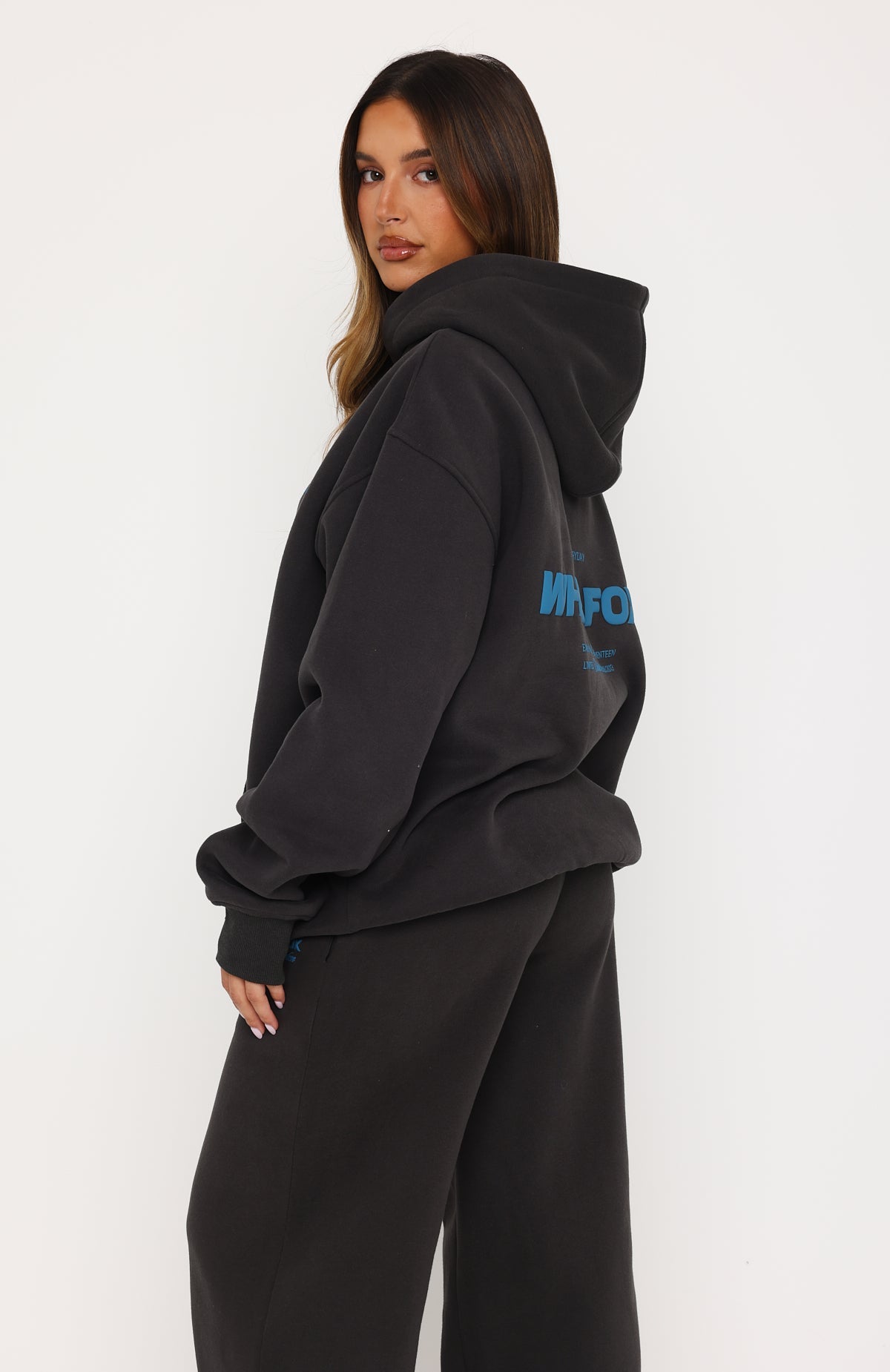 Studio 17 Tallulah Oversized Hoodie Charcoal | White Fox Boutique US