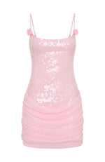 starlet sequin bodycon dress Studio Starlet Sequin Mini Dress Baby Pink