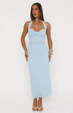 pale blue midi dress Milla Women's Ruffled Tulle Midi Dress main image 0
